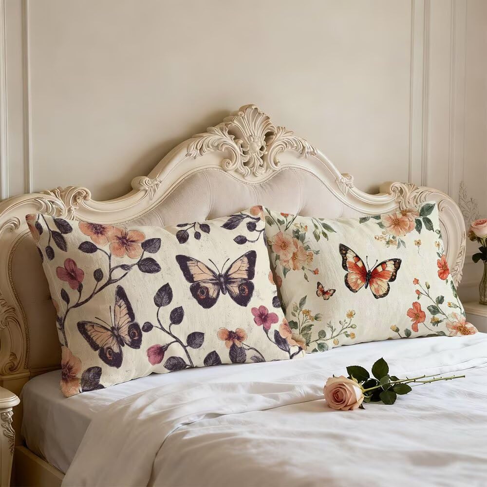 Poszewka na poduszkę 50 x 70 cm poszewka na poduszkę zestaw 2 beżowych prostokątnych poduszek dwustronna sofa zwierzę dekoracyjna aksamitna poszewka na poduszkę z niewidocznym zamkiem błyskawicznym