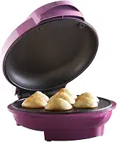 Brentwood Máquina de fazer mini cupcake antiaderente, 7, rosa
