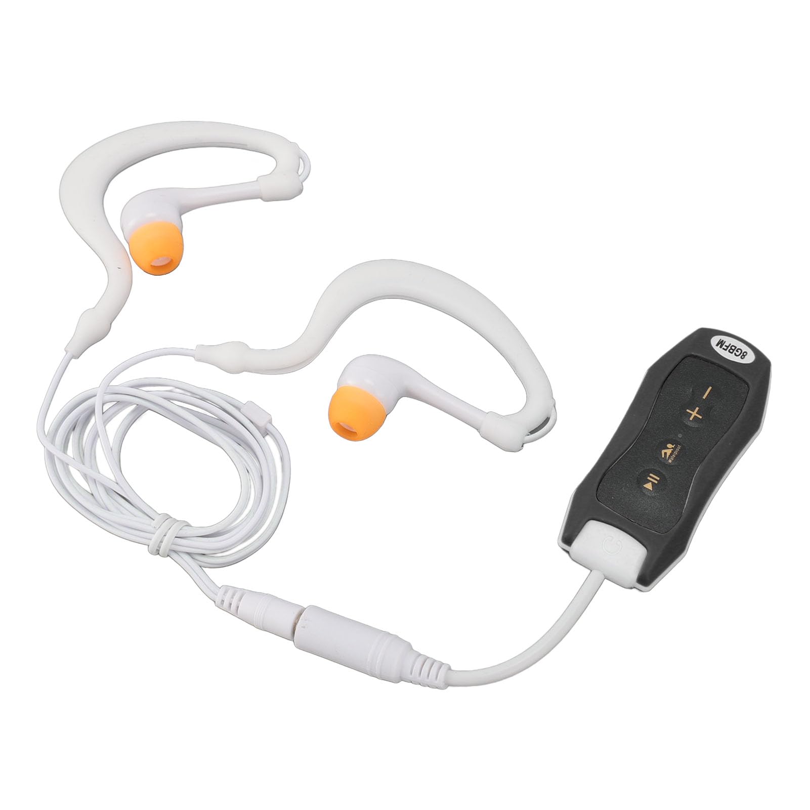 Underwater MP3 Player, IPX8 MP3 Player USB2.0 Ergonomic Design Rechargeable Compact for Running for Swimming (8GB)