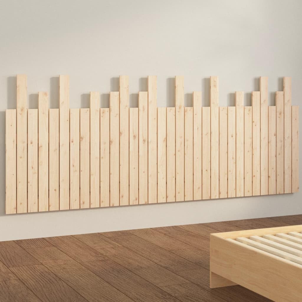 824778 Testiera da Parete 204x3x80 cm in Legno Massello di Pino Testata in Legno,Testata Letto Matrimoniale Muebles Dormitorio Spalliera Letto Testiere per Letto Matrimoniale