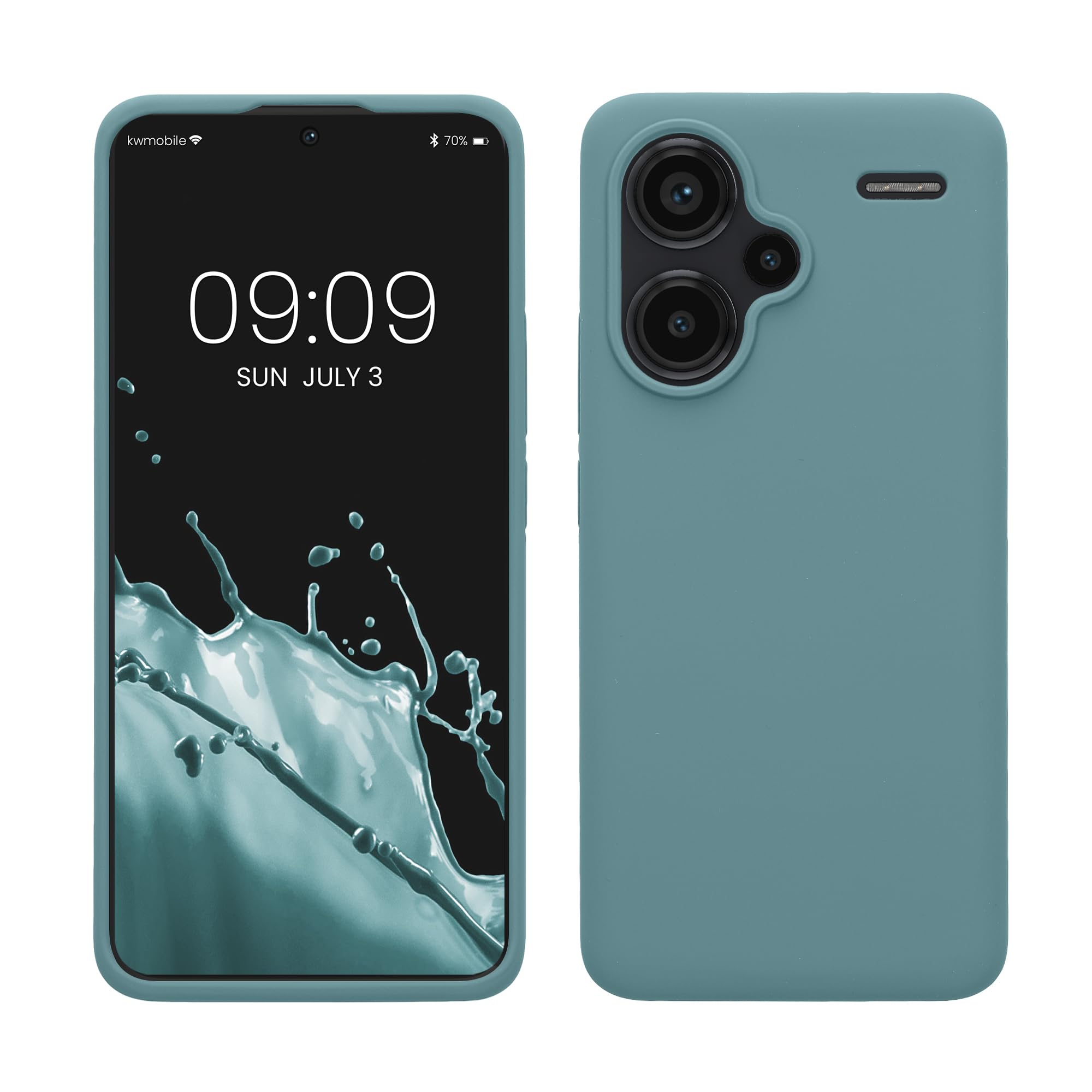 kwmobile Case for Xiaomi Redmi Note 13 Pro+ 5G / Redmi Note 13 Pro Plus 5G Case, Soft Cover, Shockproof Silicone