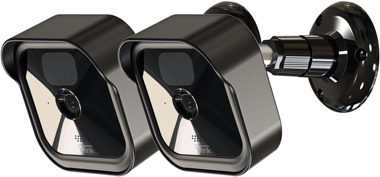 Blink Outdoor Camera Mount, 360° Adjustable Wall Mount with Protective Case for Blink Outdoor Camera and Blink Indoor Security System (Black, Pack of 2)