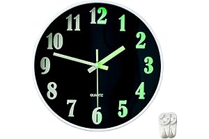 Modern Darkness-Illuminating Wall Clock: A Silent Timekeeper with Glowing Brilliance