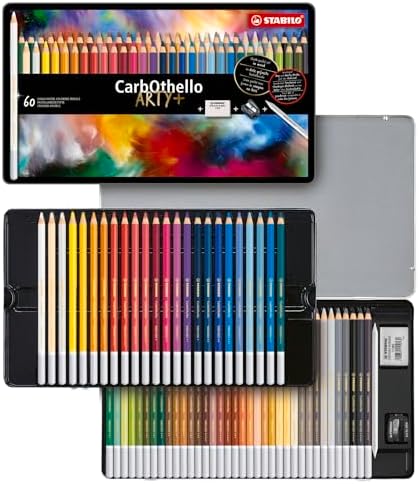 STABILO Chalk-Pastel Artist Colored Pencil CarbOthello ARTY Tin S...