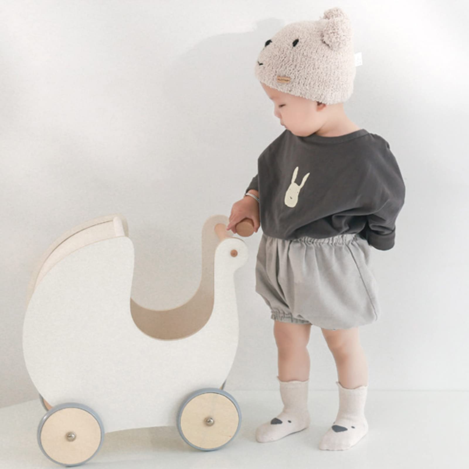 DRESHOW Bebés Calcetines Antideslizantes Calcetines de Tripulación de Tobillo con Agarres Calcetines de Algodón de Dibujos Animados para Bebé Niñas Niños - 2