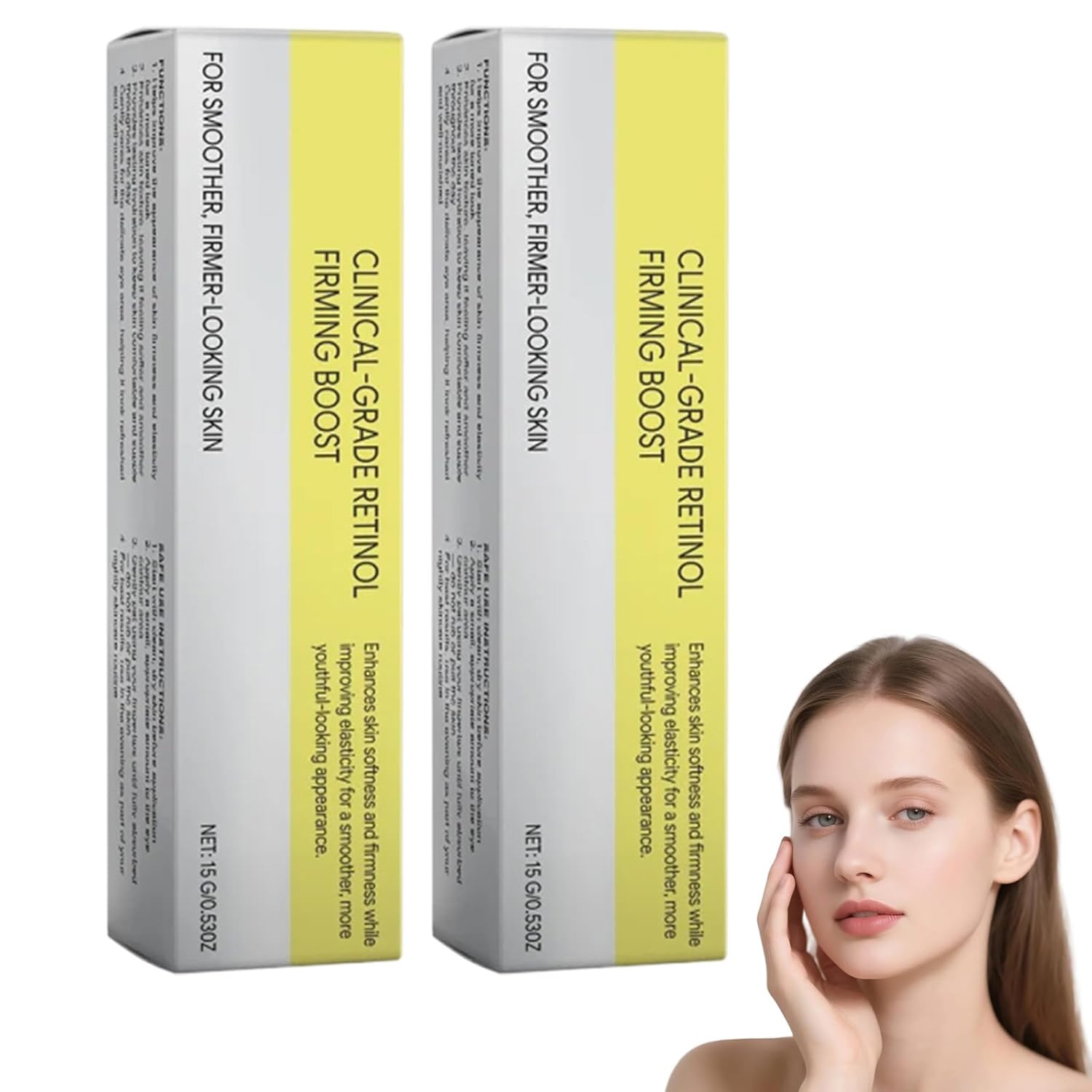 Botoxmix Peptide Anti-Wrinkle Cream, Advanced Retinol Body Lotion, Vita-A Retinol Shot Wrinkle-Lift Tightening Cream - Natural Pore Minimizer, Wrinkles & Fine Lines for All Skin (2 Bottle)