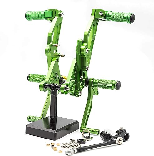 Miniatura 33 de FXCNC CNC Grom Billet - Juego de clavijas traseras para motocicleta, reposapiés totalmente ajustables, compatible con GROM MSX125 2012 2013 2014 Rojo