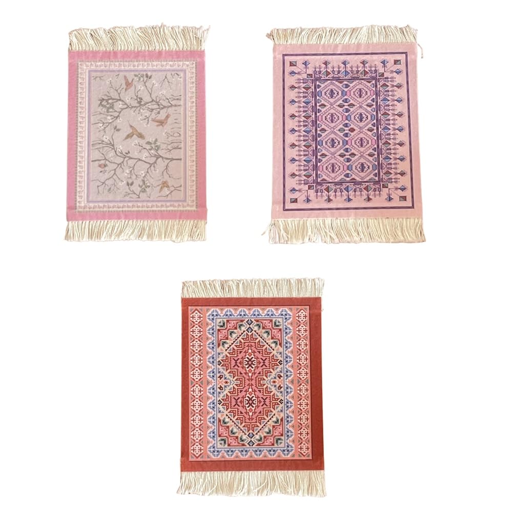 CTRLZS Mini Persian Woven Coasters Carpet Pattern Coaster Dining Table Decoration Technology A
