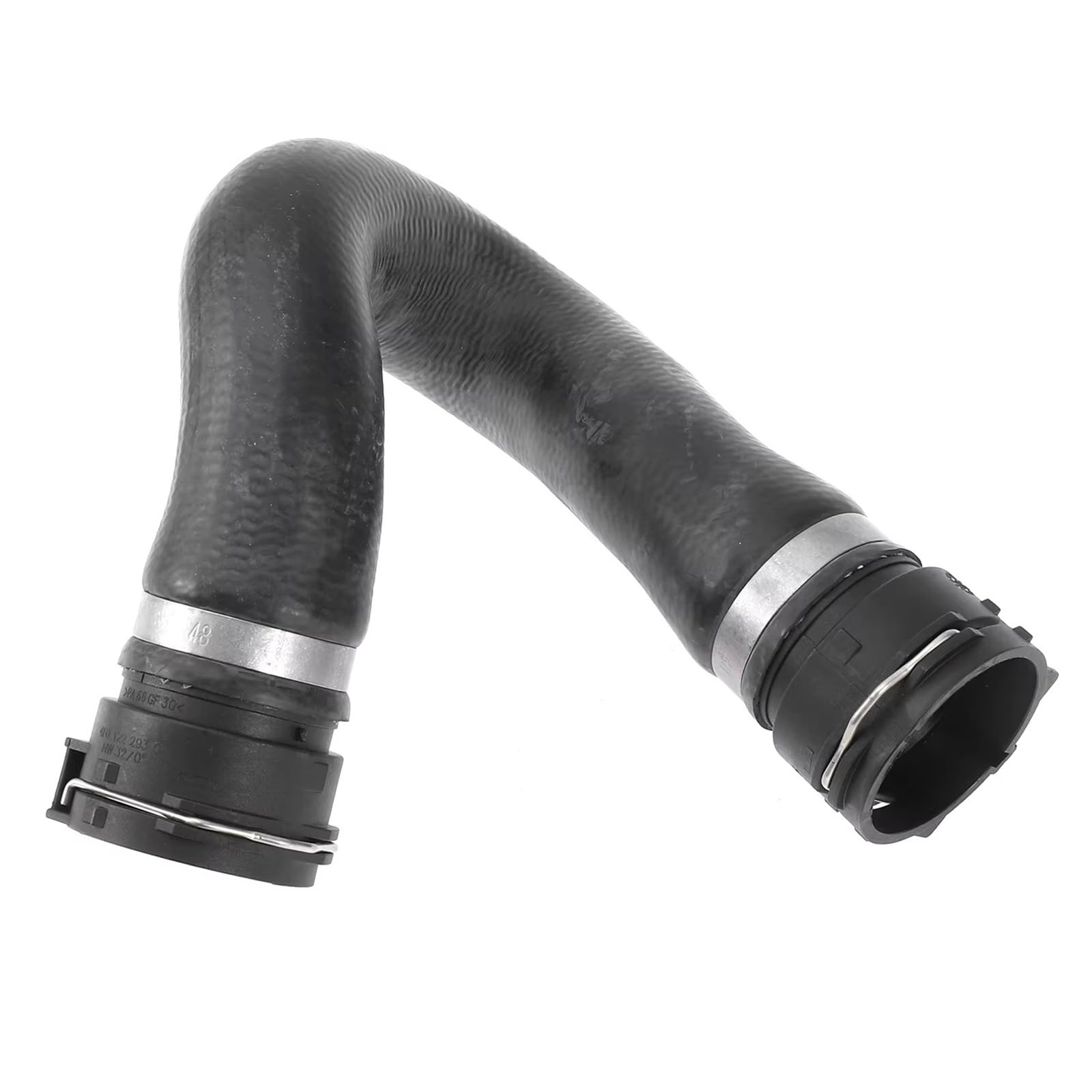 Tvgopbgf One Color Radiator Hose Compatible With A4 For Quattro Base Sedan 4-Door 3.2L 2009 1 Pcs Black Rubber Radiator Hose Replacement Part Oem ：8K0121101j