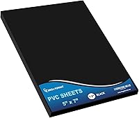 Vista 105 de Mega Format Hojas de plástico de PVC expandido, hoja blanca rígida de 6 x 12 pulgadas para manualidades, señalización y exhibiciones, tablero de PVC