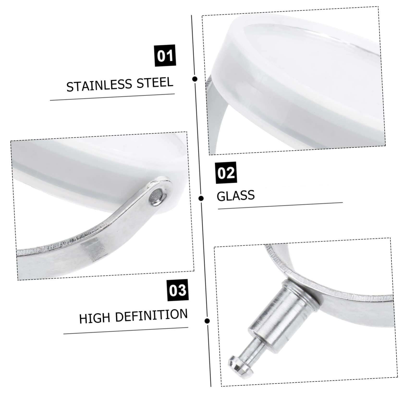 SOESFOUFU 2 Pcs Professional Microscope Accessories Condenser Reflector Mirror for Optical Experiments