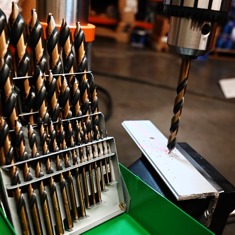 Steel Vision Hyper-Step Stubby Cobalt Drill Bit Set