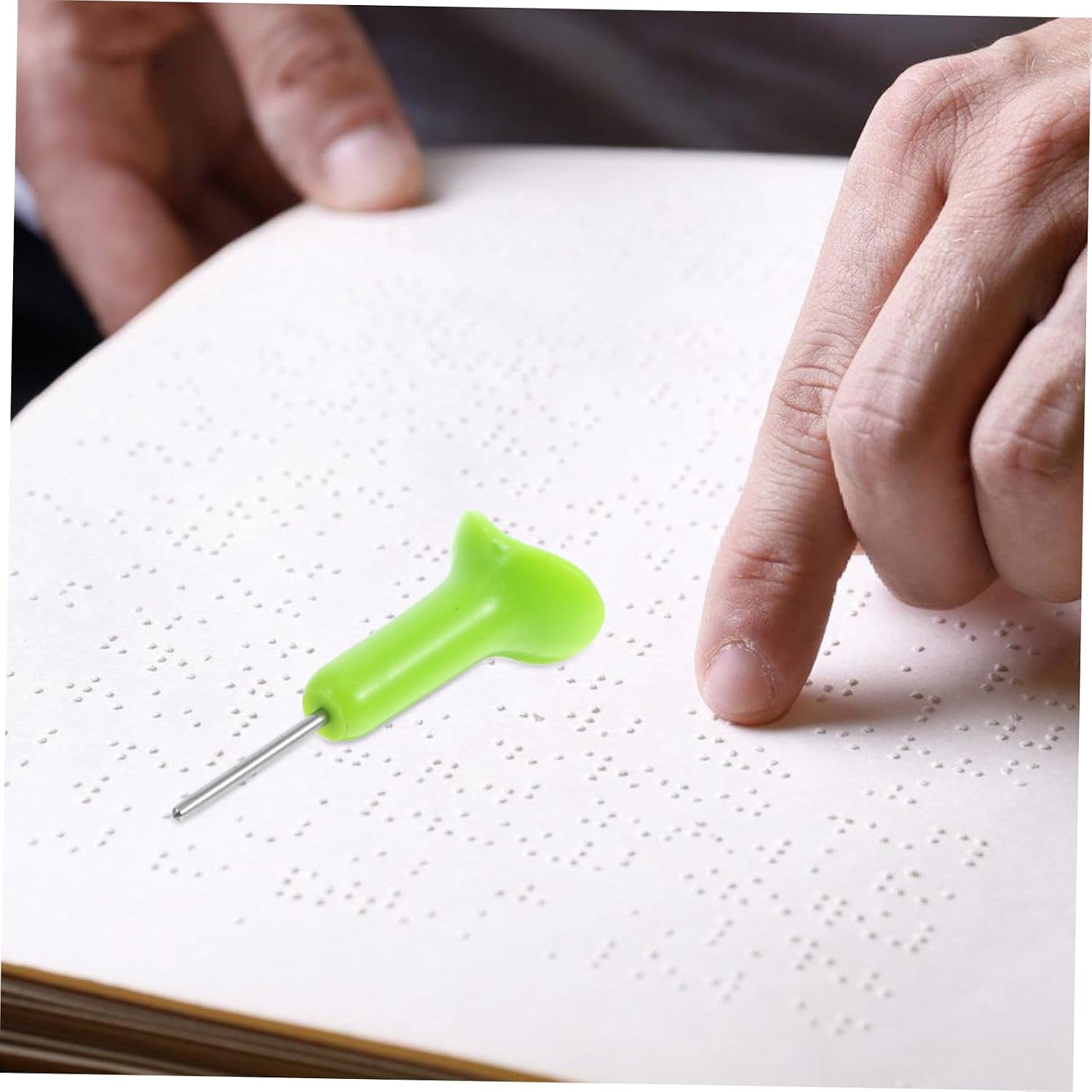 5pcs Braille Writing Tool for Beginners with Assistive Stylus Lightweight and Portable Plastic Design for Home Classroom Comfortable for Extended Use