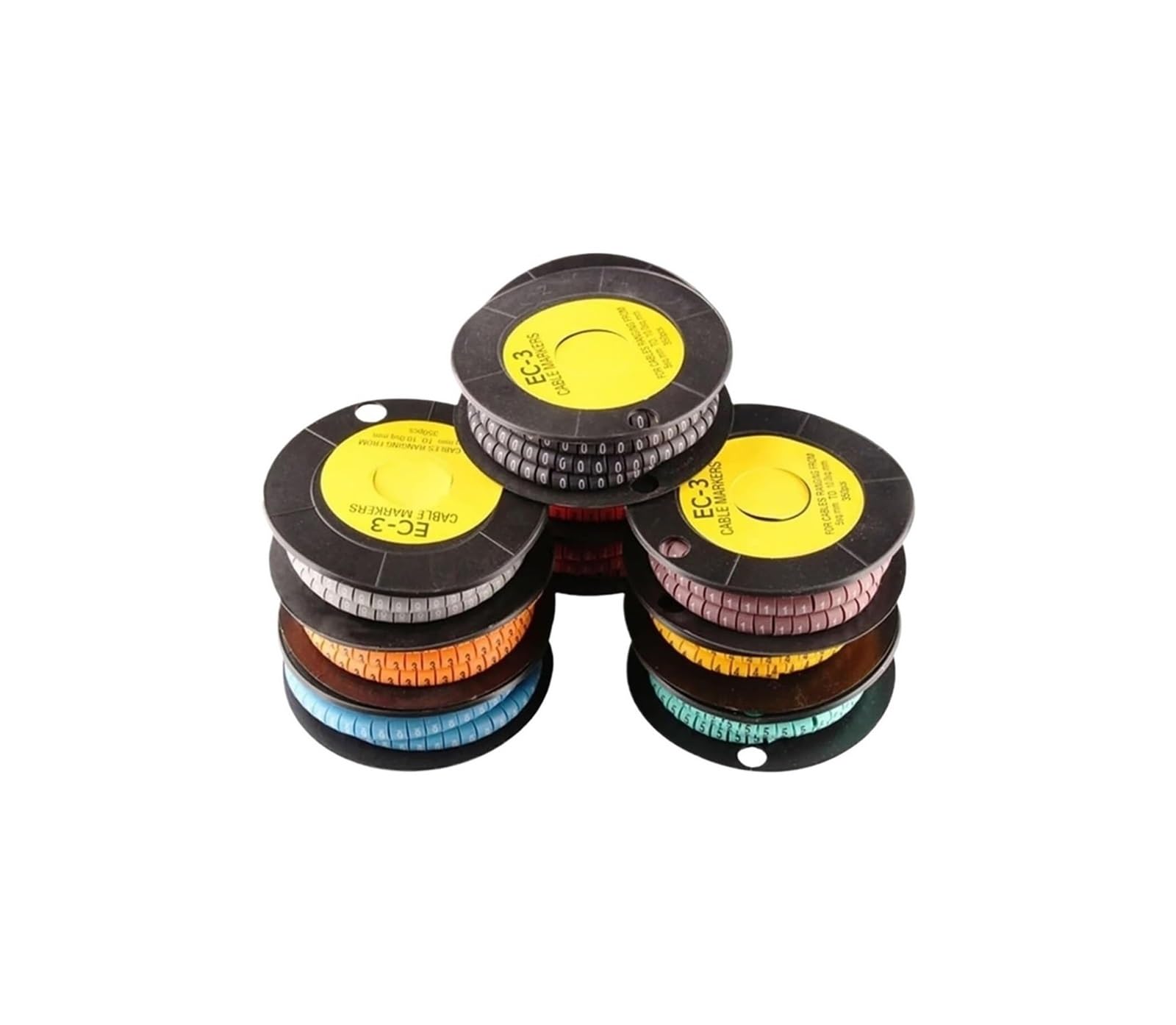 1000pcs Marcador PVC Mixto 0-9 1.5mm² EC-0(EC 0 1000pcs Mix)
