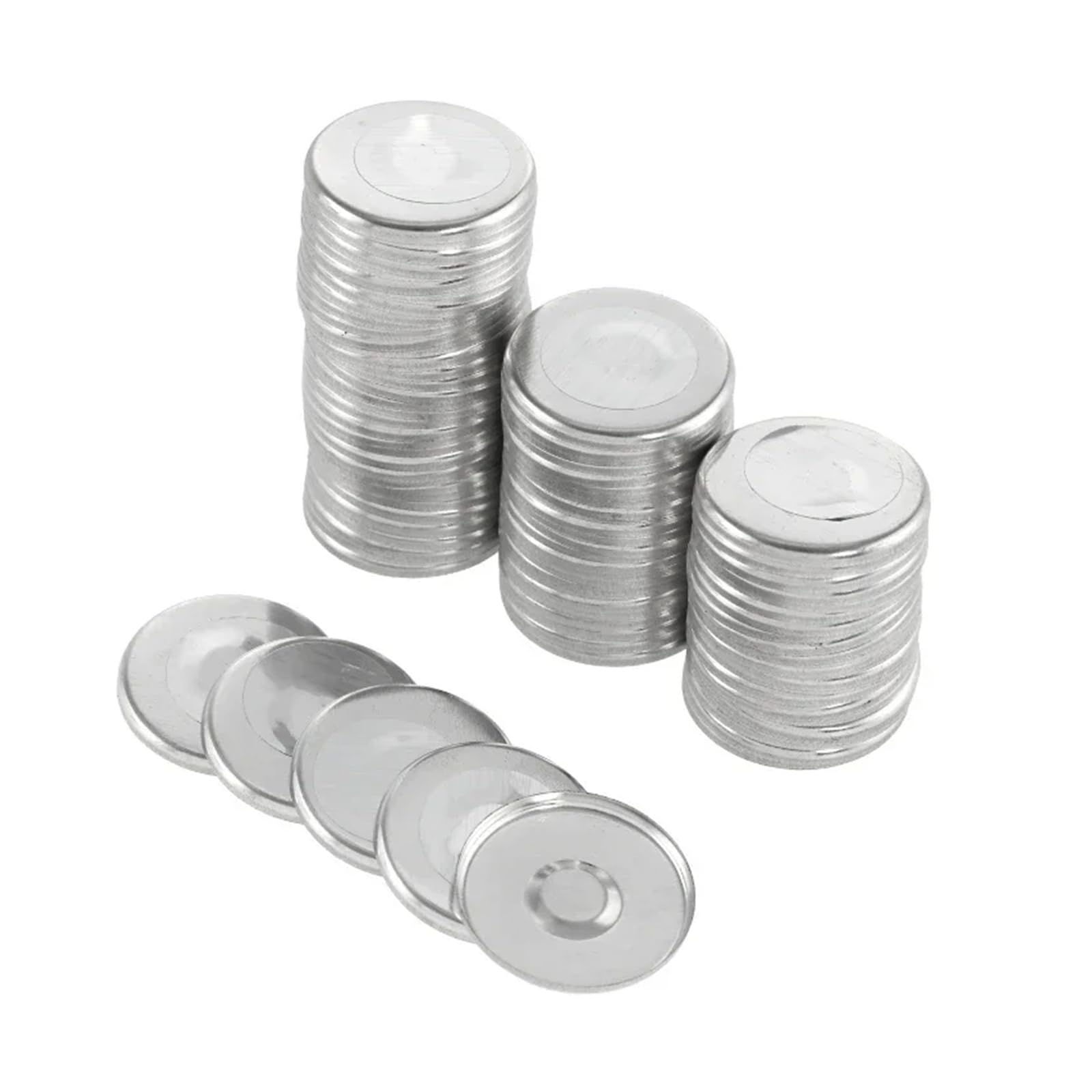 100 piezas de consumibles for máquina de insignias con imán magnético fuerte for refrigerador, 25-58 mm, pieza de botón de insignia en blanco for bricolaje Uso generalizado(58mm 100PCS)