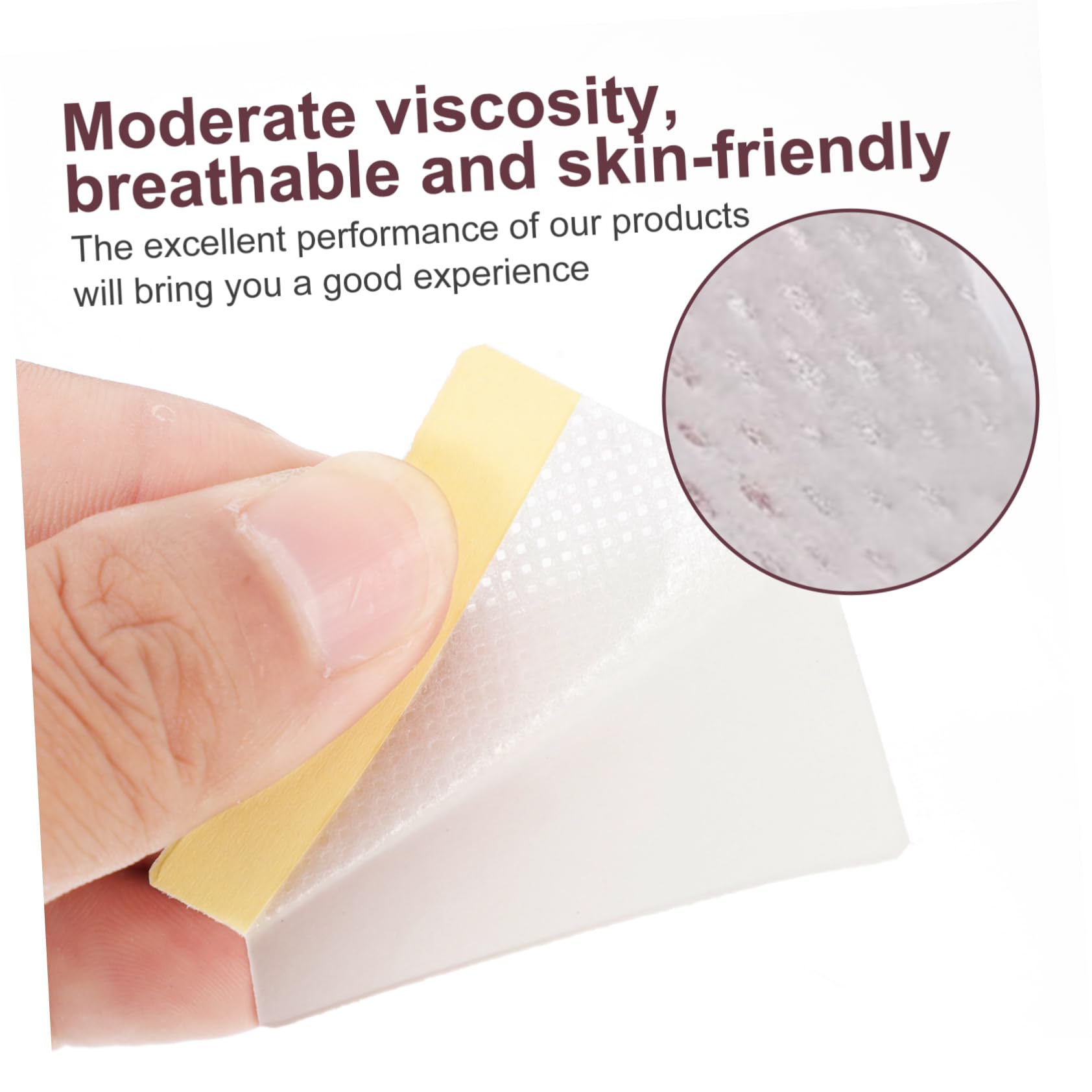 balacoo 2sets Practical Eyelash Grafting Tools Lash Removal Cotton Pads Great for Makeup Removal Easy to Use Store 400pcs*2