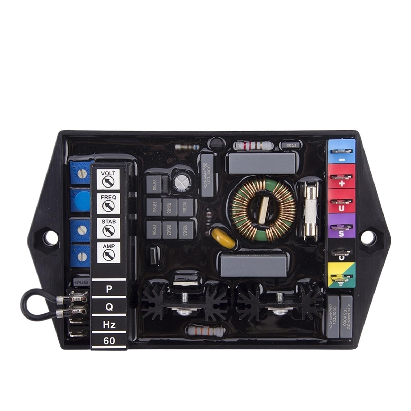 ZXAOMMBEA M16FA655A AVR Generator Automatic Voltage Regulator Electric Genset Parts Control Board Stabilizer M40FA640A(Red M16FA655A)