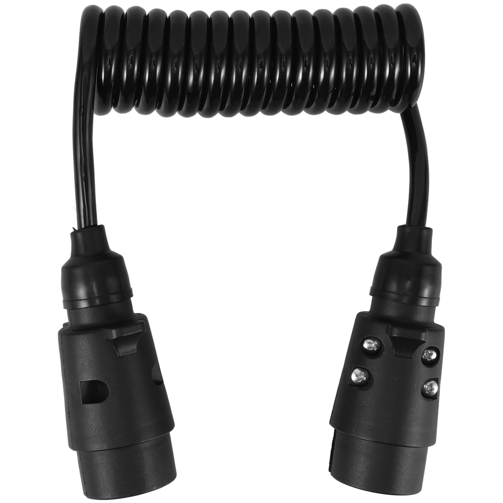 Conector Eléctrico para Remolque 7 Pines 12 V Cable de 2 Metros, Adaptador de Cableado para Camión y Vehículo Recreativo, Enchufe Resistente y Compatible para Conexiones