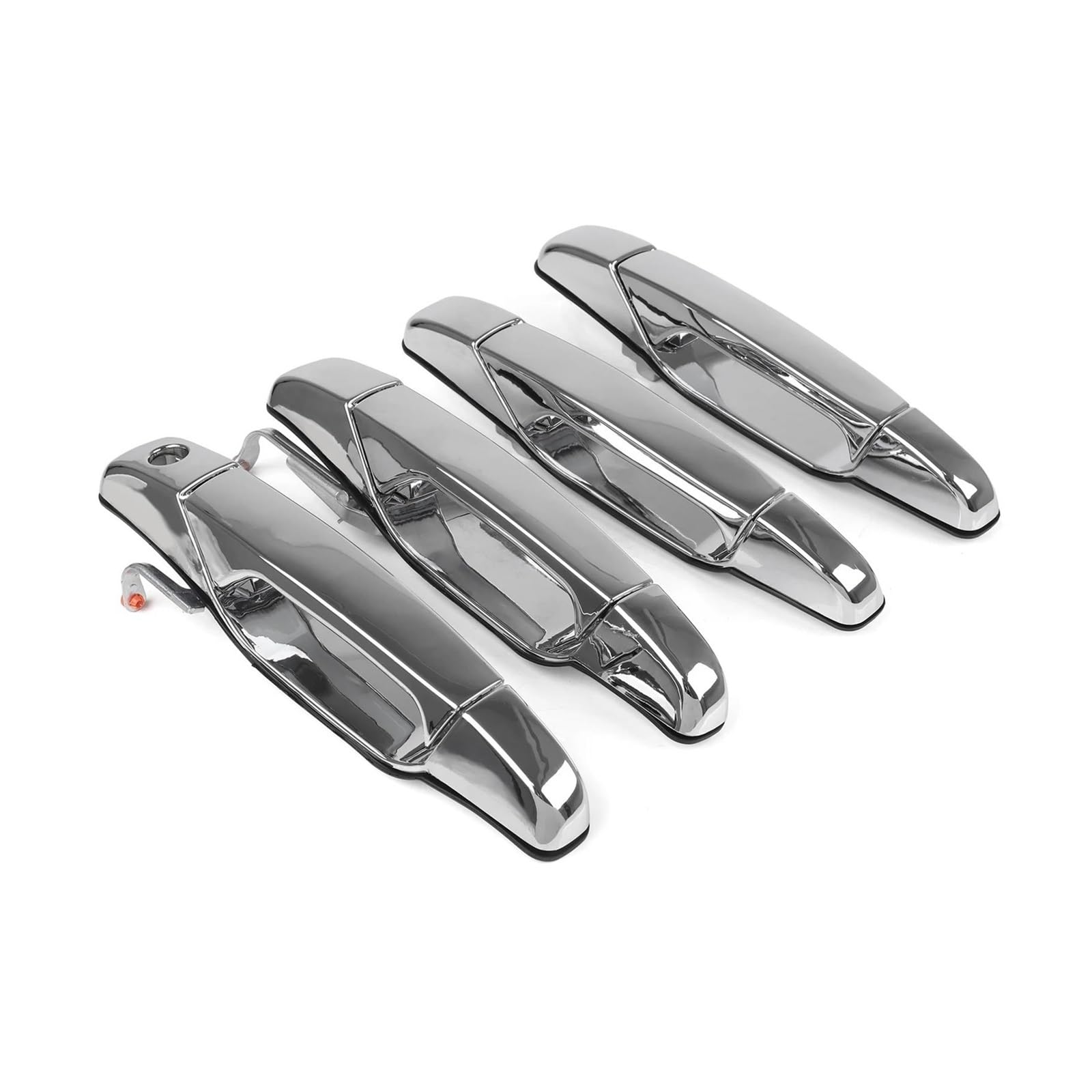 EVEKHAHHRB Exterior Door Handle 4PCS for Chevy for Silverado for Avalanche 2007-2014 Exterior Chrome Door Handle Outer Door Handle(4 pcs Silver)