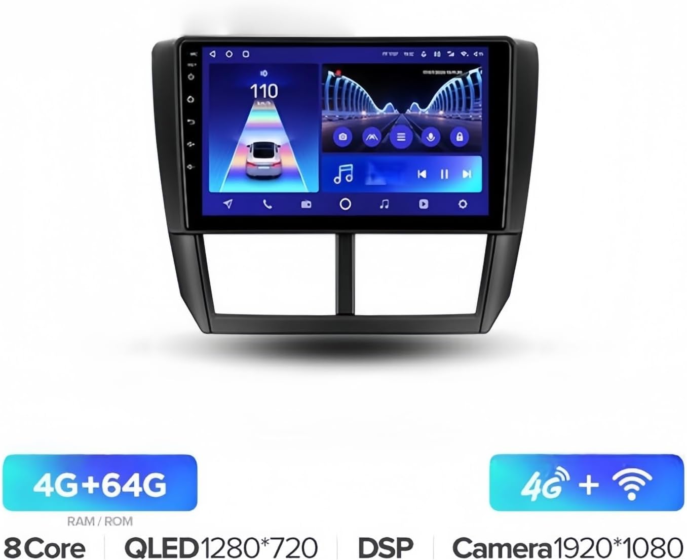 用のスバル 用のフォレスター3 2007-2013 用のインプレッサ用 カーラジオ ビデオプレーヤー ナビゲーション Android