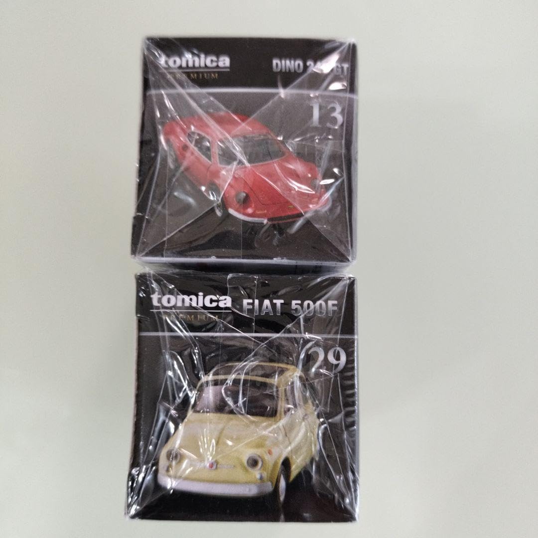 Amazon.co.jp: トミカプレミアム ディーノ246gt & フィアット500f