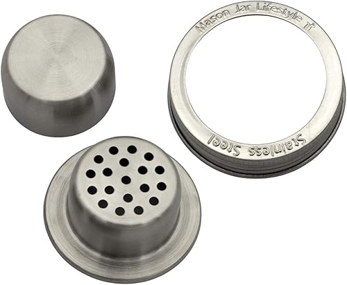 W&P Mason - Tapa para coctelera con banda de acero inoxidable Mason Jar Lifestyle