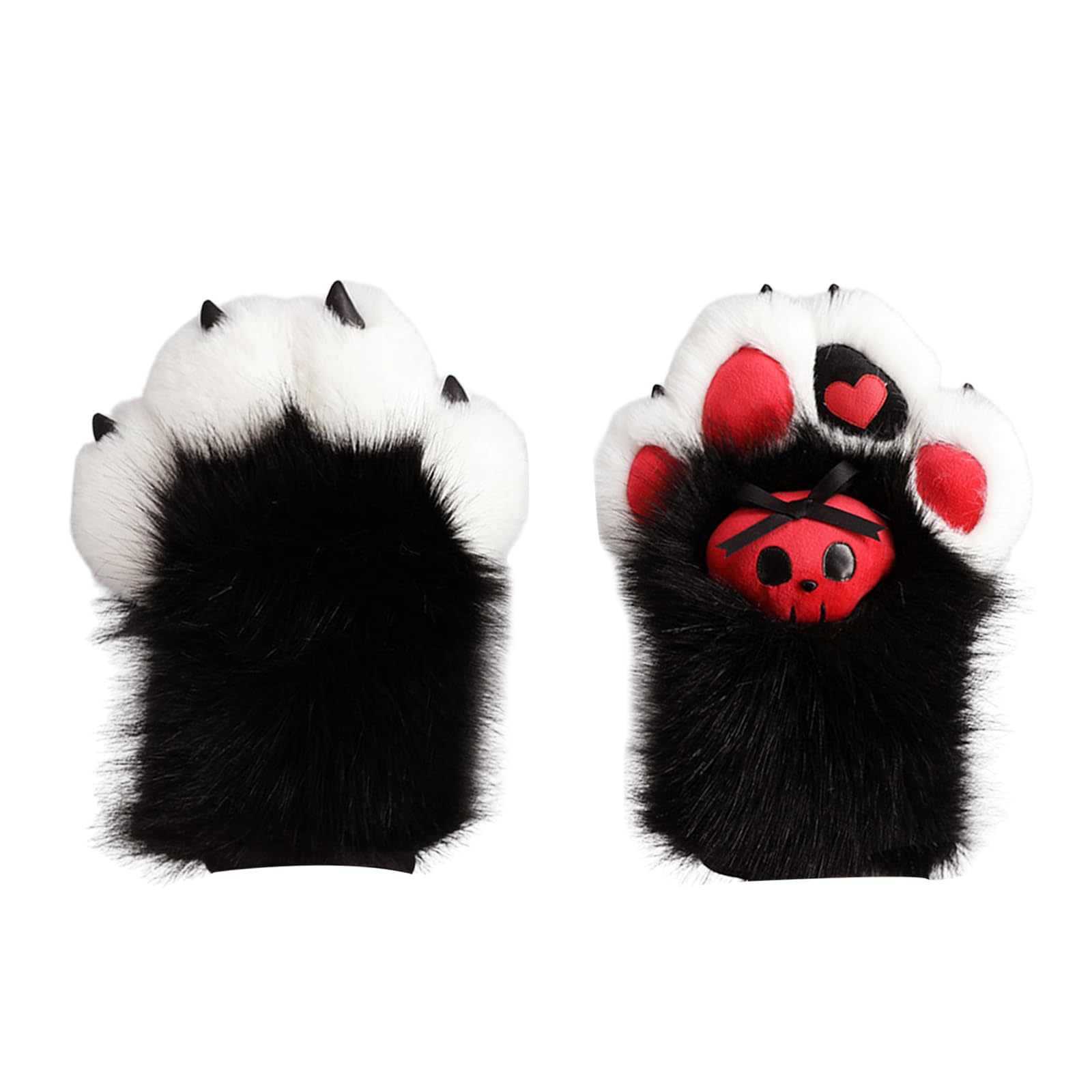 Fursuit Paws - Guanti per Halloween, accessori per feste di Halloween, per adulti