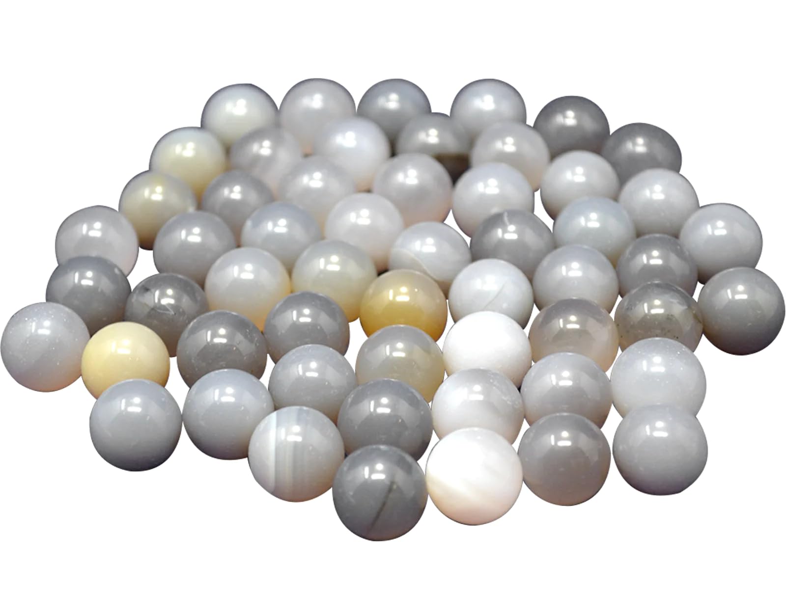 15 mm natürliche brasilianische Achat-Mahlkugeln – Mahlkörper for Laborzwecke, 1 kg