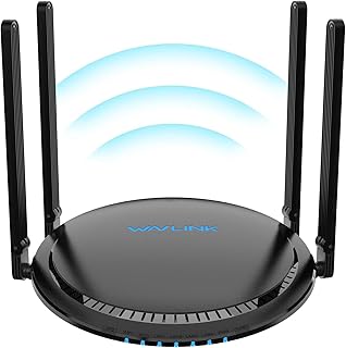 WiFi 6 AX3000 Wireless routers for Home,Wavlink Dual Band Wireless Internet Router,Gigabit Router with 4 * 5dBi High-Gain Antennas, MU-MIMO, OFDMA, Touchlink, Beamforming, WPA3, Router Mode Only