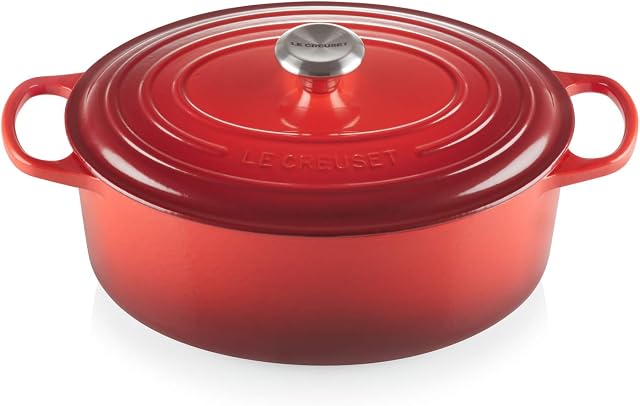 Le Creuset Signature Naczynie Żaroodporne, Wiśniowy, 6,3 l