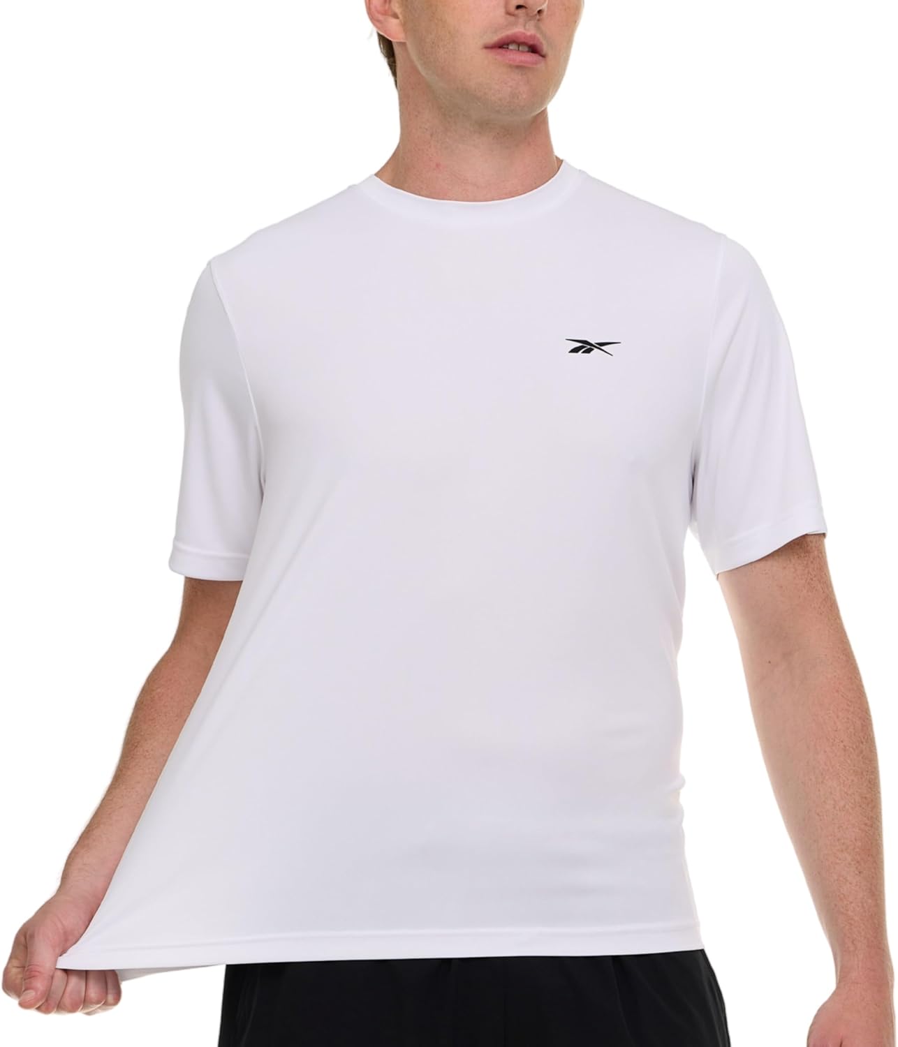 Reebok Rash Guard for Men Short Sleeve, Mens Swim Shirt, Sun Shirt UPF+ 50 UV Protection