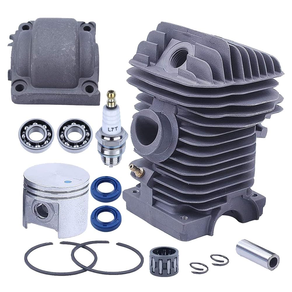 Kit de piston de cylindre de 40 mm pour tronçonneuse Stihl MS210 021 MS 210 11230201216 Cylindre Piston Moteur Pan Vilebrequin Roulements Kits