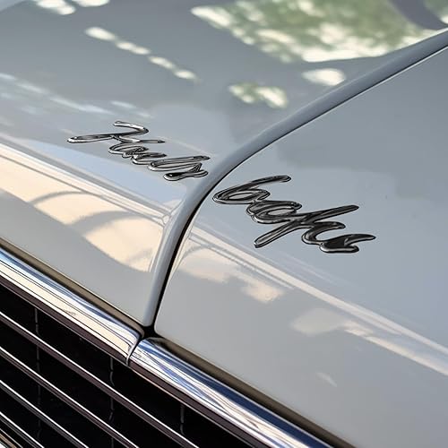 Miniatura 2 de Emblemas de coche personalizados, letras de acero inoxidable. Insignias automotrices con diseño de metal duradero, adhesivo fuerte. Regalo