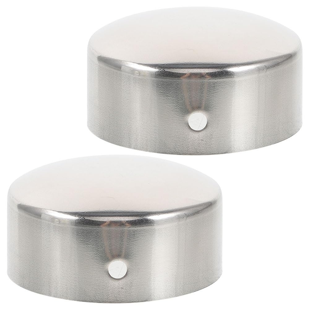 UKCOCO Stair Rail End Caps Handrail End Caps:45mm Round Hand Railing End Plugs Round Handrail End Cap for Wood