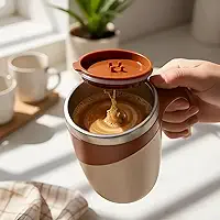 Caneca Mixer Automática 380ml com Tampa Misturador Elétrico para Café Shake e Whey