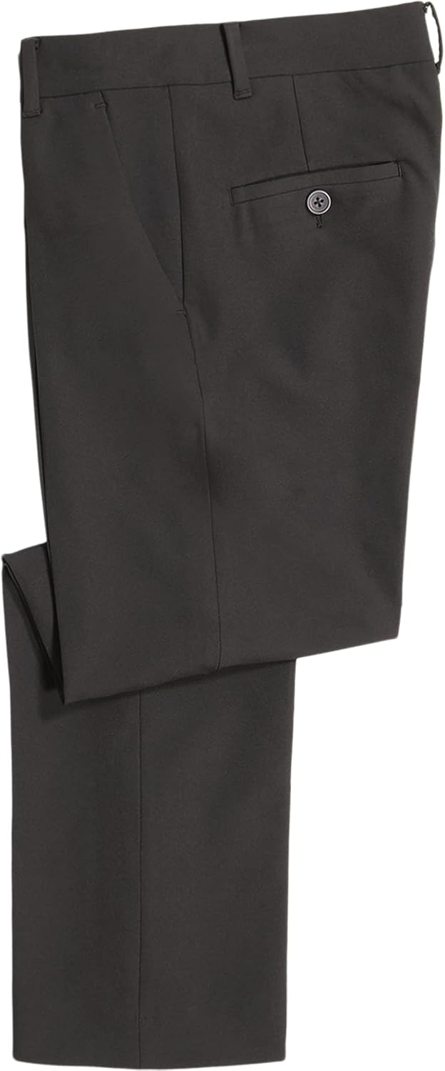 Calvin Klein Boys Flat-Front Suit Dress Pant, Straight Leg Fit & Hemmed Bottom, Belt Loops & Functional Front Pockets - Image 3