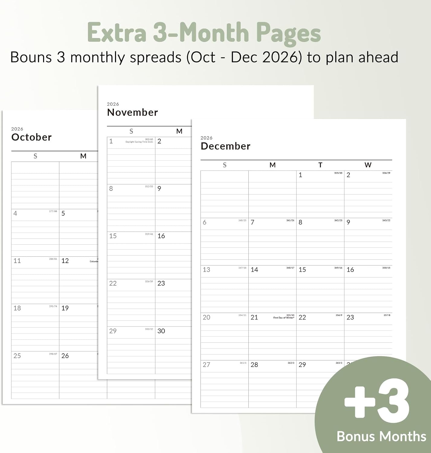 Forvencer 2027 Planner Weekly and Monthly, Hardcover Calendar Planner, A4 image 4