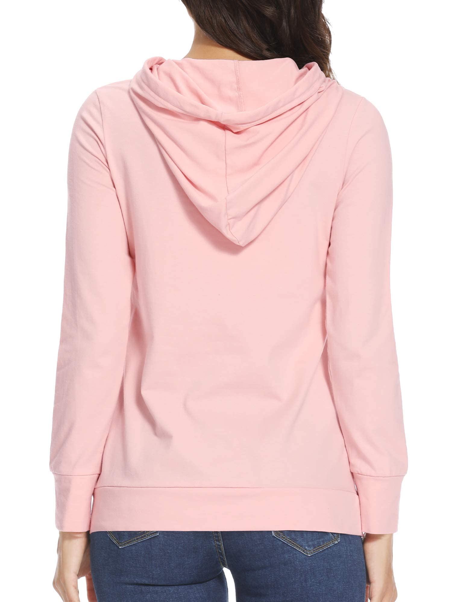 fitglam Damen Umstandsmode Stilltops zum Stillen Seitlicher Reißverschluss Hoodie mit Taschen Lange Ärmel Schwangerschaft Sweatshirt
