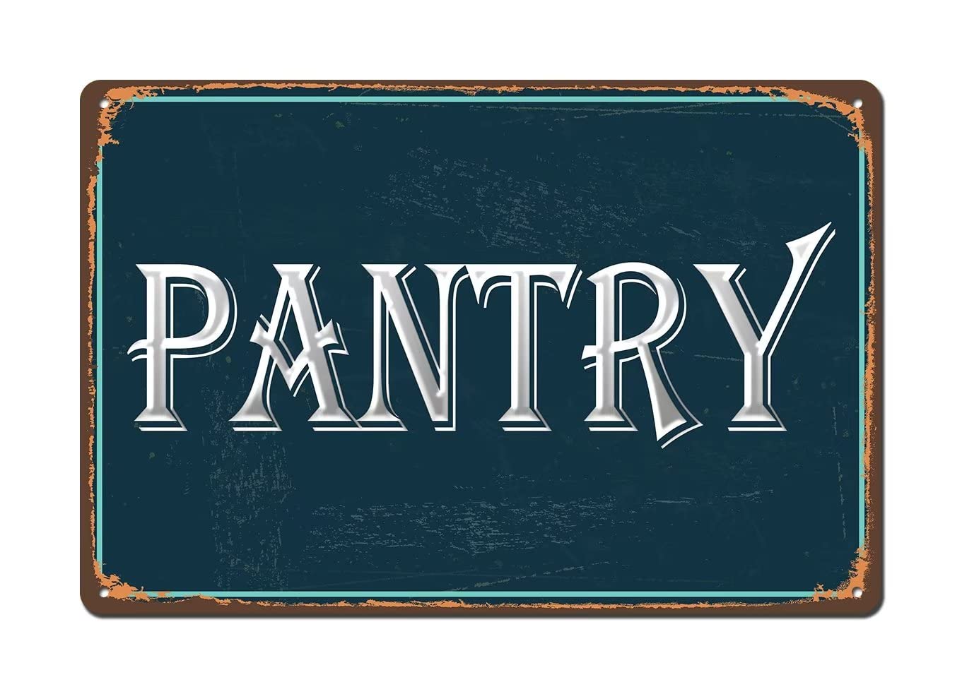 SMAZDFXX Pantry Signs,Vintage Pantry Tin Metal Sign for Men Women,Farmhouse Wall Decor for Kitchen Home Bar Restaurant Cafe Coffee Shop 8"x12"