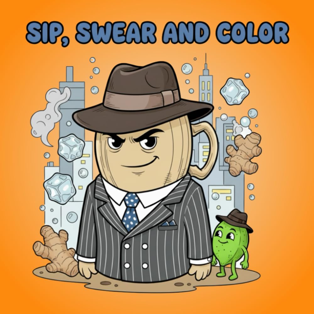 SIP, SWEAR AND COLOR: SWEARING ALCOHOLIC (COCKTAILS/BEER/WINE) DRINK COLORING BOOK FOR ADULTS, FOR STRESS RELIEF AND RELAXATION