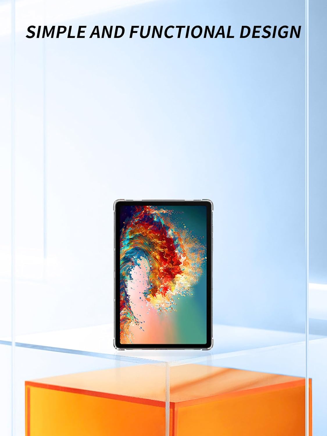 for Samsung Galaxy A11(SM-X130/X135) 2025 Tablet 8.7 Inch Android Tablets Case,Ultra-Thin Full Coverage Corner,BOVUGAC Soft TPU Shockproof Kids Friendly for Galaxy A11 5G 8.7" Case Cover (Clear)