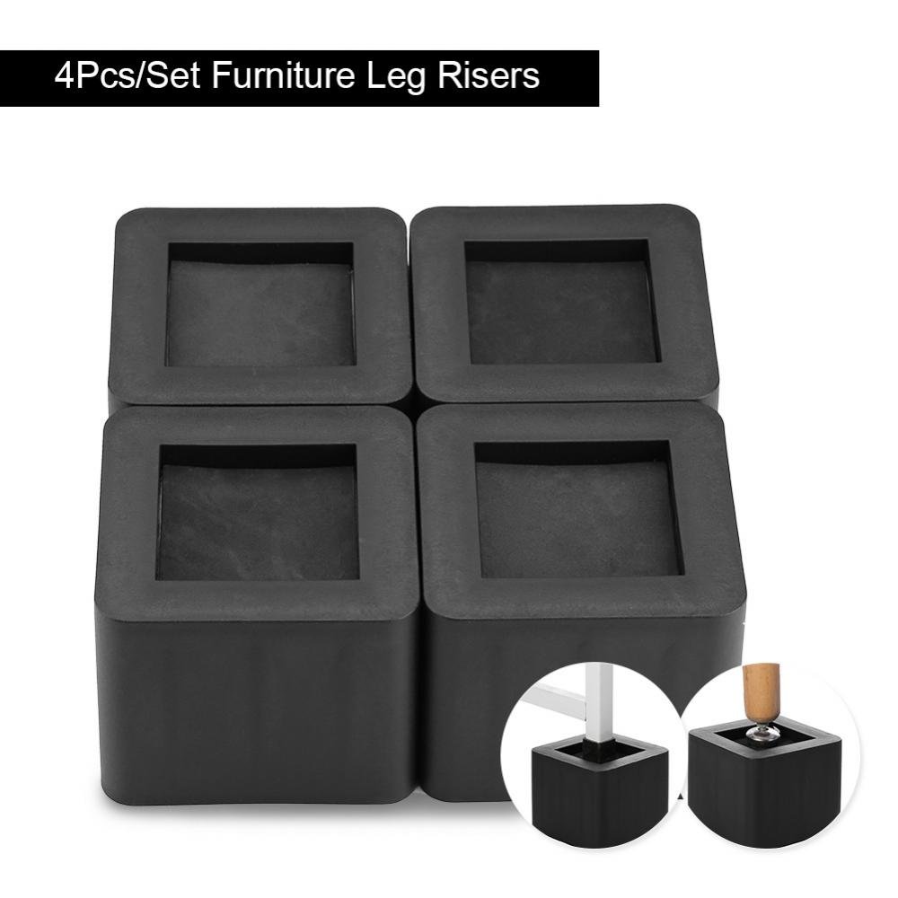 Wakects Elevadores de Cama, Juego de 4 Soportes para Muebles, 8.5 cm de Altura