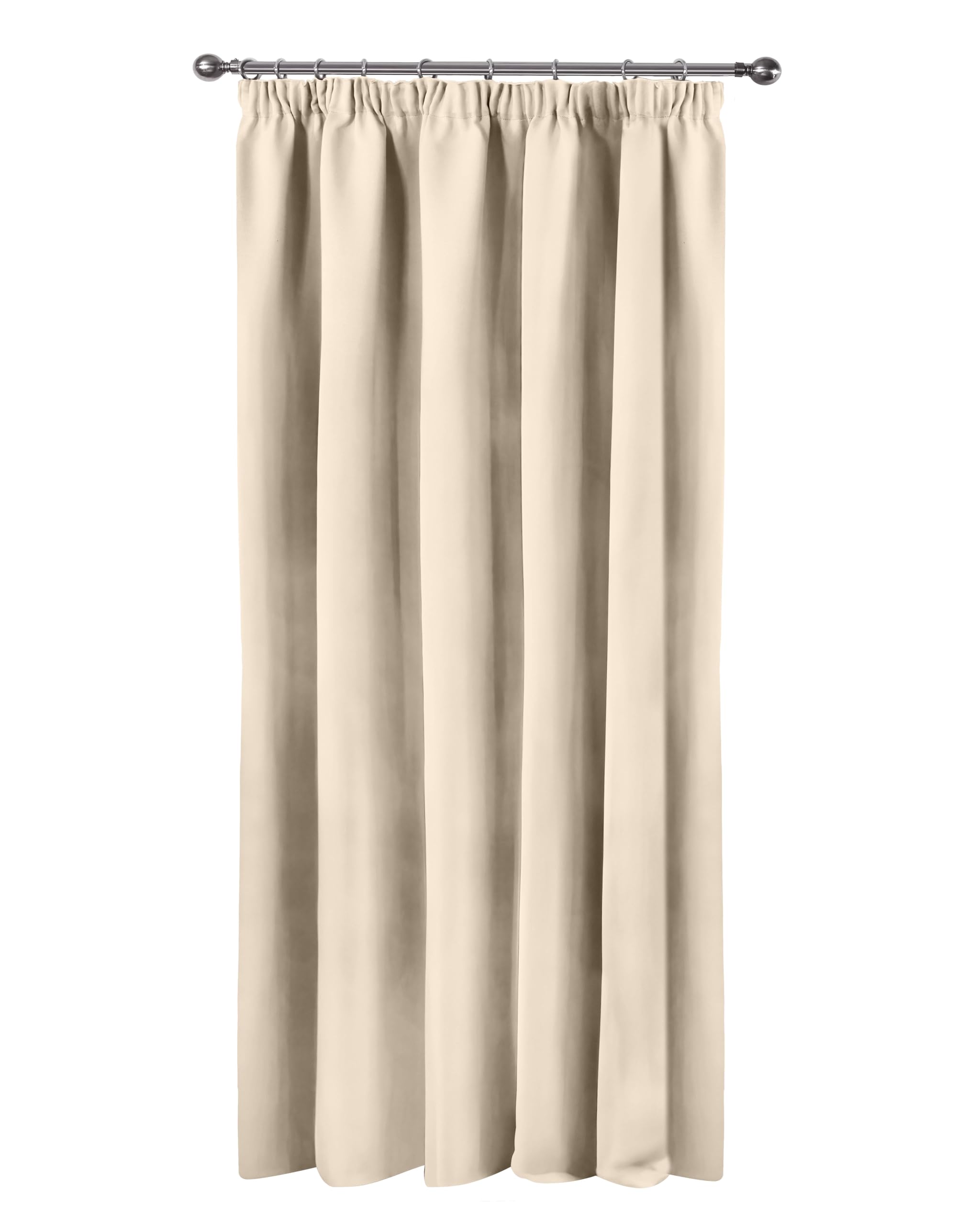 Emma Barclay – Blackout Curtains for Bedroom Living Room Thermal Insulated Woven Pencil Pleat Blackout Curtains Cali Collection (W 46" x L 84")(Latte) — image 1
