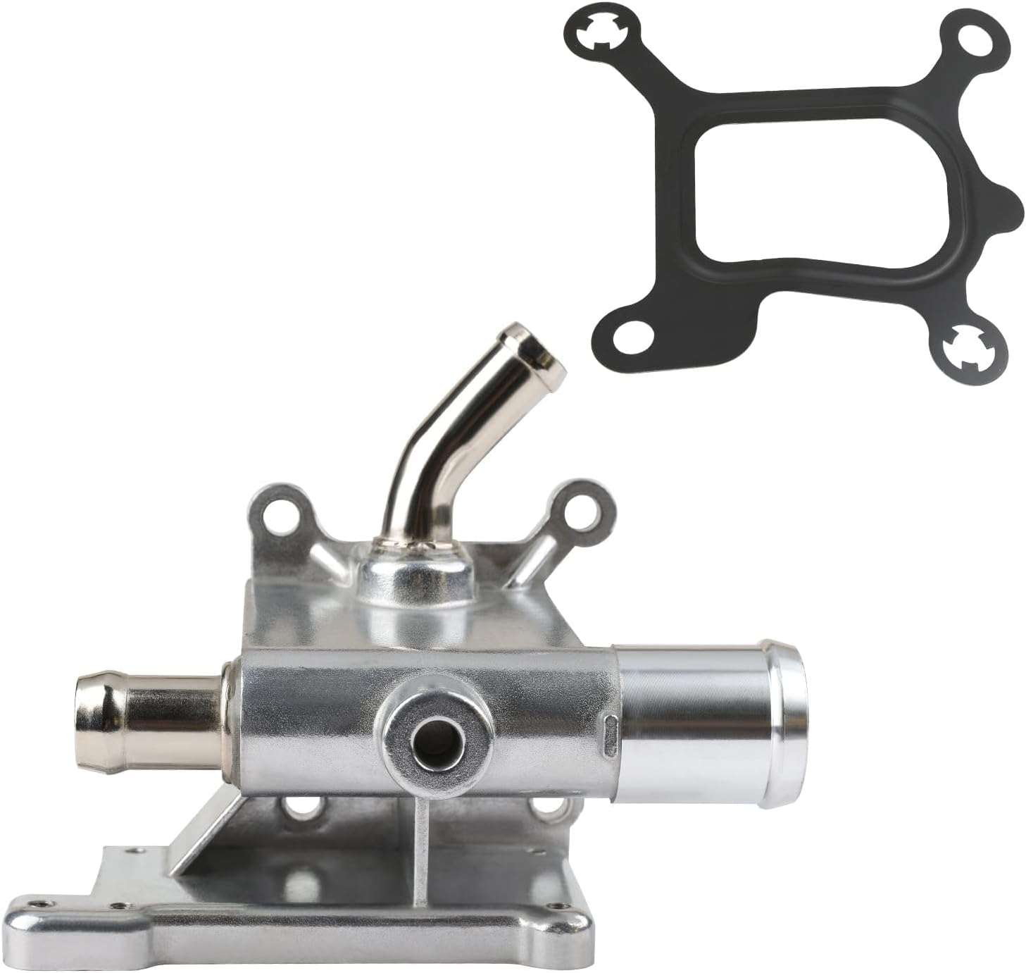 MITZONE Engine Coolant Thermostat Housing Water Outlet Assembly Compatible with 2006-2015 Mazda 3/5/6/CX-7 2003-2010 Ford Focus C-MAX Mondeo 2.0L 2.3L 2.5L