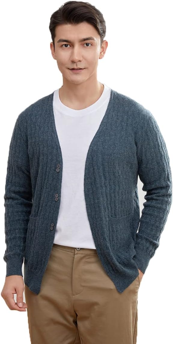 美品 アイスランド製 ノルディック柄 ハンドニット コンチョボタン