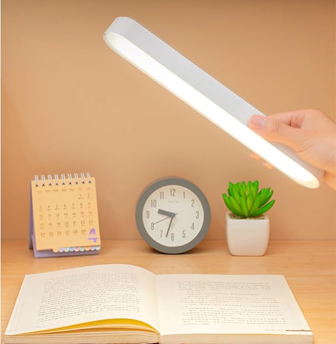 JORMEY Desk Lamp,Learning Lamp Bunk Bed Lights, 3 Lighting Modes Rechargeable Adjustable Brightness, 20 Led Wall Mounted Reading Lights for Learning Read, Office Lighting, Home, Outdoors (White) photo 2