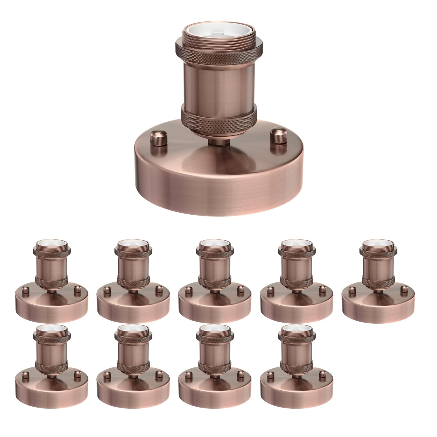 Douille de lampe RETRA ledscom.de en bronze mat luxueux plafonnier E27 design minimaliste - 6