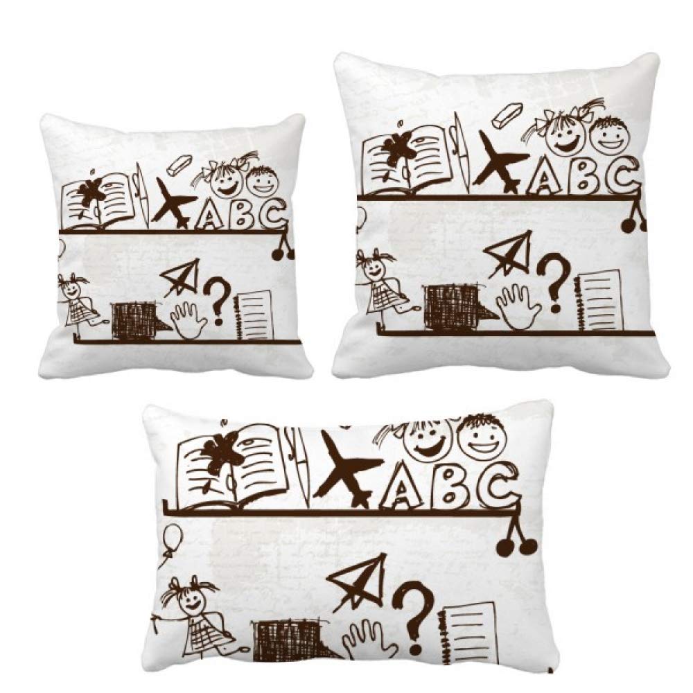 Housse de coussin enfant motif floral DIYthinker pour canapé