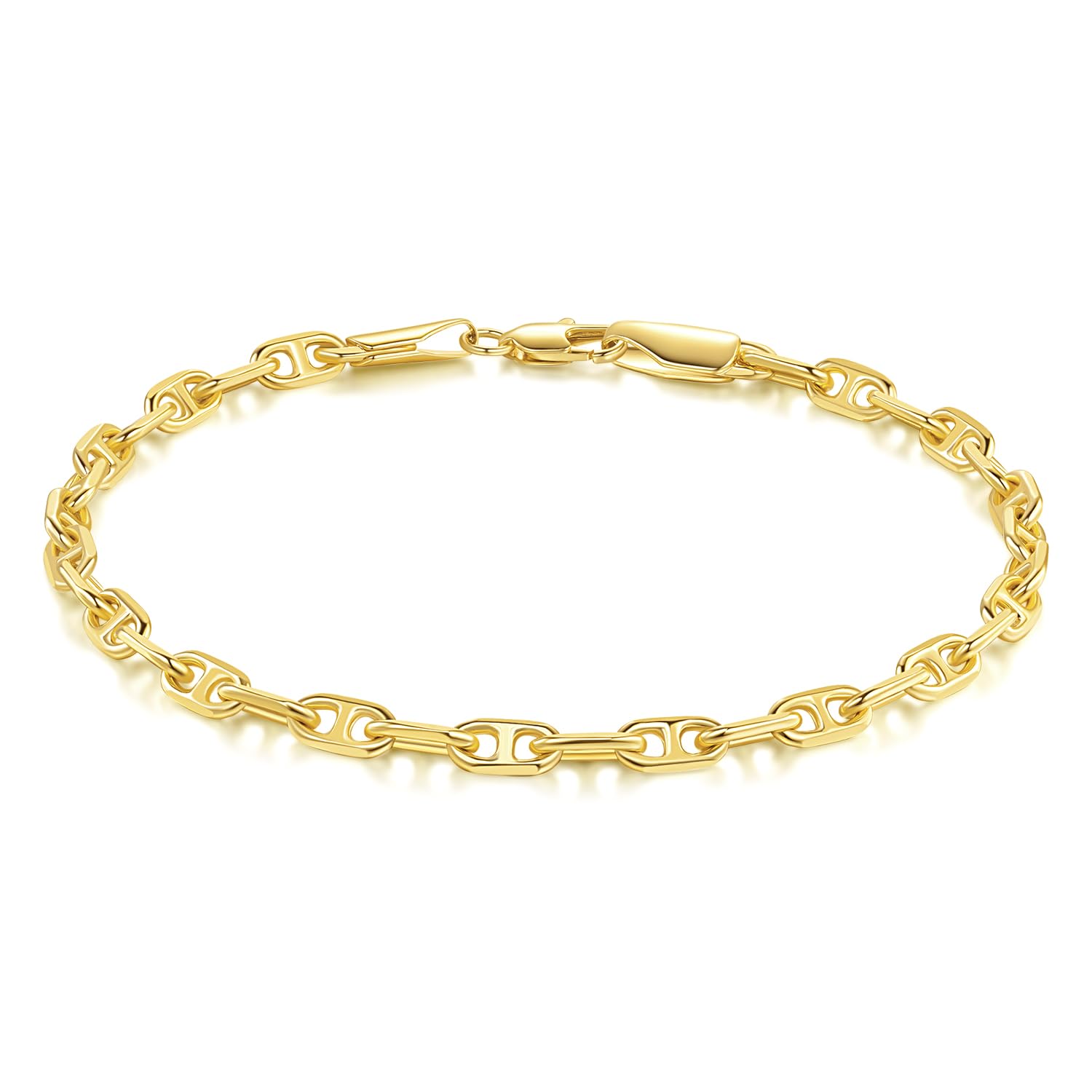 14k Gold Bracelets For Women Fine Gold Mariner Chain Bracelet