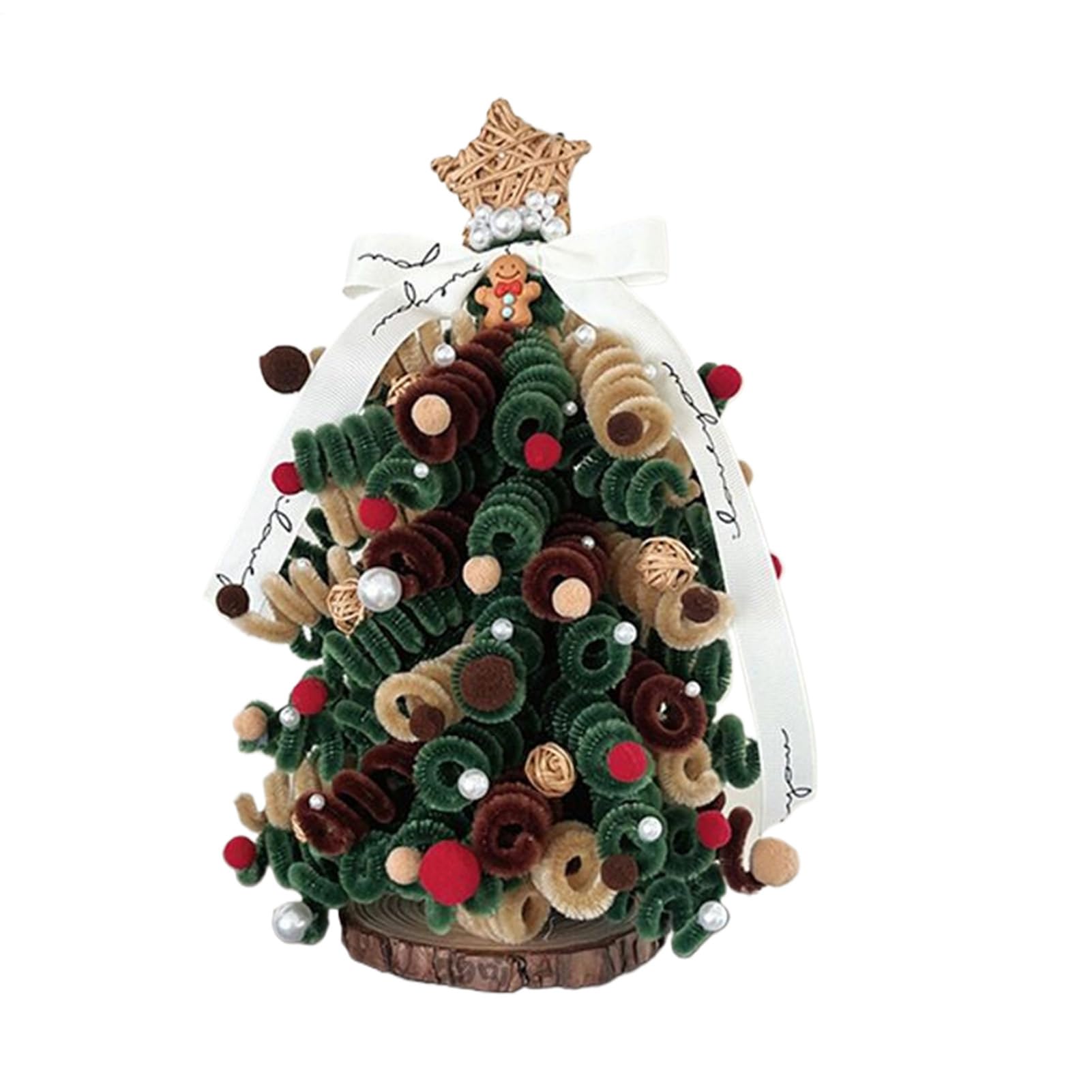 Décoration de Noël naturelle faite à la main pour éviter le plastique sur la table